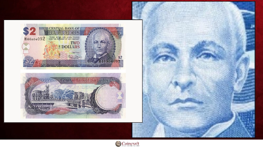 Barbadian Dollar Hounouring John Redman Bovell - Coincraft